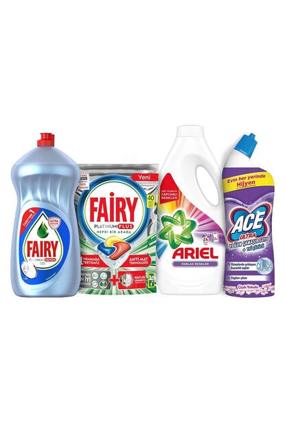 Ariel 24 Yikama Sivi Camasir Deterjani Fairy 40 Yikama Bulasik Det Sivi Platinum 1500 Ml Ace Jel Trendyol