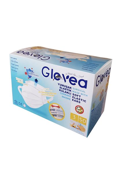 Glovea Kulak Dostu Elastik Kulakli Yeni Nesil Cerrahi Maske 50 Adet Fiyati Yorumlari Trendyol