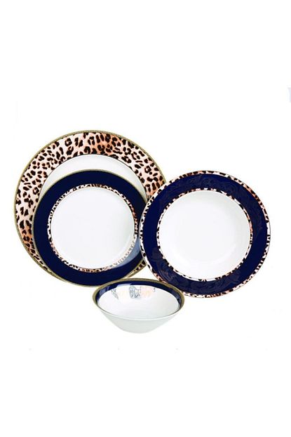 lucky art lyxi004 6 kisilik 24 parca yemek takimi leopar desen bone serisi fiyati yorumlari trendyol