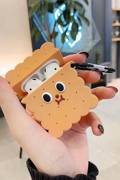 Mupity Unisex Kahverengi Biskuvili Silikon Airpods Kilifi Trendyol