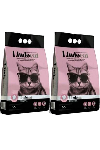 Lindo Cat Lindocat Pudra Kokulu Parfumlu Bentonit Topaklanan Ince Taneli Kedi Kumu 10 Lt 2 Adet Trendyol