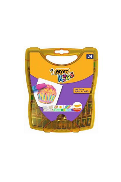 Bic 24 Lu Sert Plastik Kutu Yagli Pastel Boya 940759 Trendyol