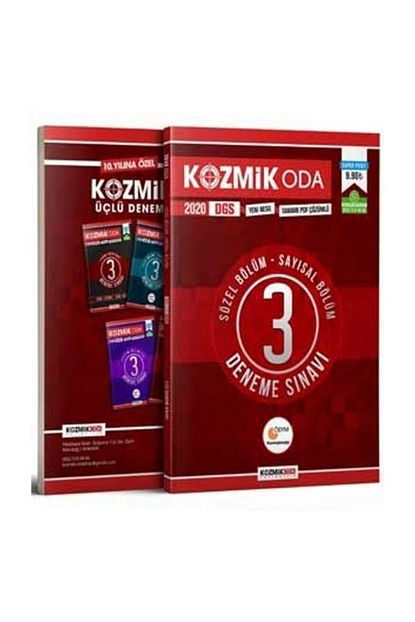 Kozmik Oda Yayincilik 2020 Dgs Tamami Cozumlu 3 Deneme Sinavi Trendyol