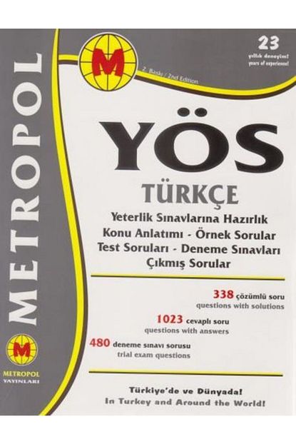 Metropol Yayinlari Yos Turkce Konu Anlatimli Ornek Cozumlu Trendyol