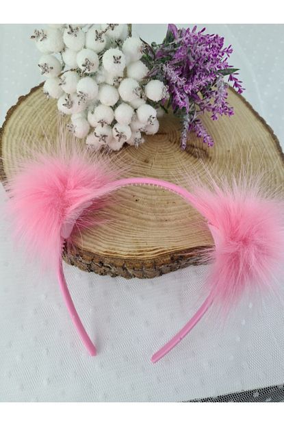 Dudo Baby Kiz Cocuk Tuylu Sac Taci Pembe Sac Taci Trendyol