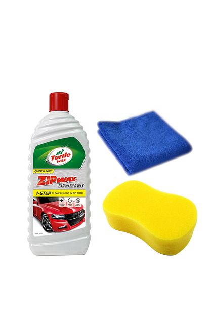 Turtle Wax Zip Wax Cilali Oto Yikama Sampuani 60 Yikama 1 L Yikama Sungeri Kurulama Havlusu Trendyol