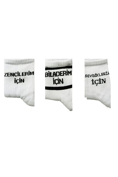 ikonik socks unisex beyaz ben fero
