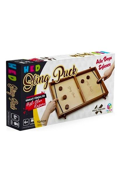 sling puck kim hizli oyunu ahsap cek birak 2 kisilik oyun