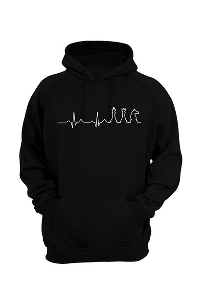 eddcolor santranc kalp atisi baskili kapsonlu erkek sweatshirt fiyati yorumlari trendyol
