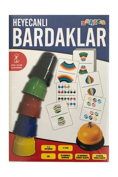 Zekice Heyecanli Pratik Neseli Zip Zip Hizli Ve Renkli Bardaklar Akil Zeka Strateji Ve Mantik Oyunu Trendyol