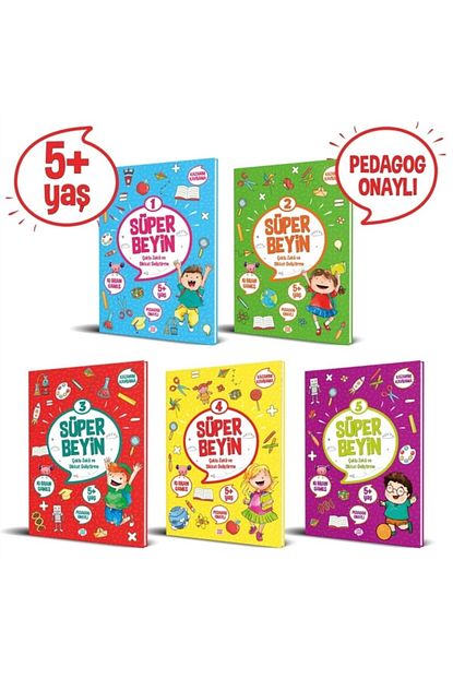 Dokuz Yayinlari Super Beyin Serisi 5 Yas 5 Kitap Takim Trendyol