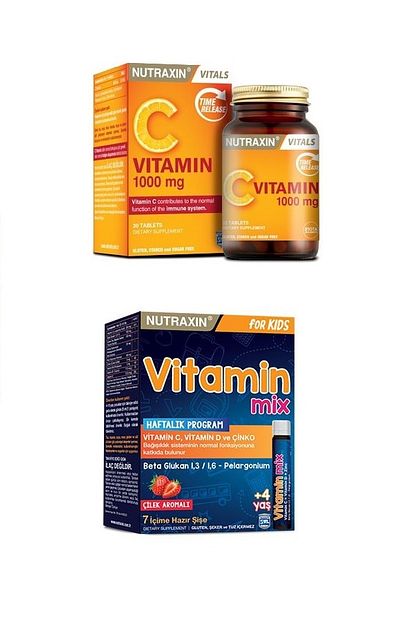 Nutraxin Cinko Iceren Cocuklara Ozel Vitamin Karisimi Ve C Vitamin 30 Tablet Trendyol