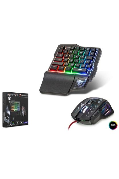novator oyun klavye kablolu pc mouse