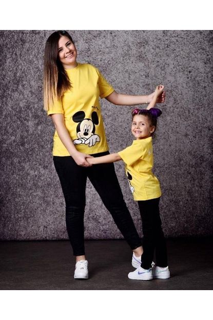 Mashotrend Mickey Mouse Anne Cocuk Kombini Anne Cocuk Tisort Kombini Trendyol