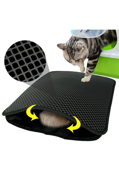 Universal Kedi Tuvalet Onu Kum Toplayici Temizleyici Elekli Gri Paspas Trendyol