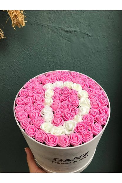 Ganzevent Mermer Desen Kutuda Pembe Lateks Gul D Harfi Trendyol
