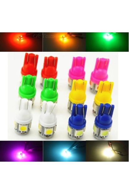 balp 4 adet 12v t10 led farici t10 led ampul park ampulu kirmizi renk fiyati yorumlari trendyol
