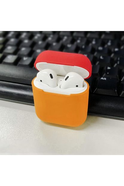 Tomkas Airpods Kilif Apple Airpods Kulaklik Koruma Silikon Ince Cift Renk Trendyol