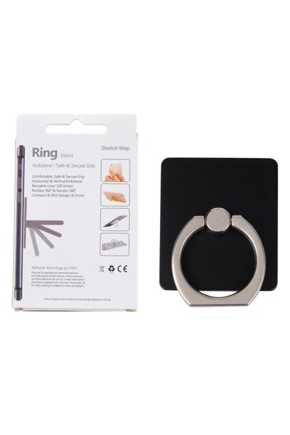 Ring Siyah Selfie Yuzugu Telefon Tutucu Stand Trendyol