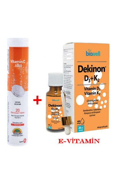 sunlife vitamin c 1000 mg 20 tablet dekinon d3 k2 vitamini 400 damla 20 ml