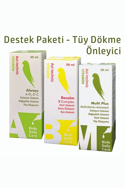 Avi Technic Kafes Kuslari Icin Destek Paketi Tuy Dokme Onleyici Trendyol