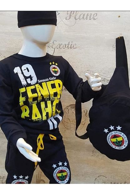 Sehrazattasarim Erkek Cocuk Sari Fenerbahce Esofman Takimi Trendyol