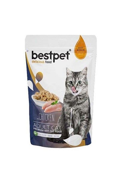 Bestpet Adult Jelly Pouch Tavuklu Yetiskin Kedi Mamasi 85 Gr Trendyol
