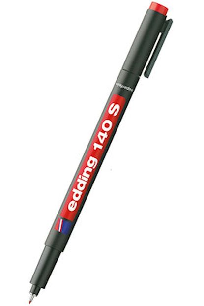 edding asetat kalem 140 s kirmizi