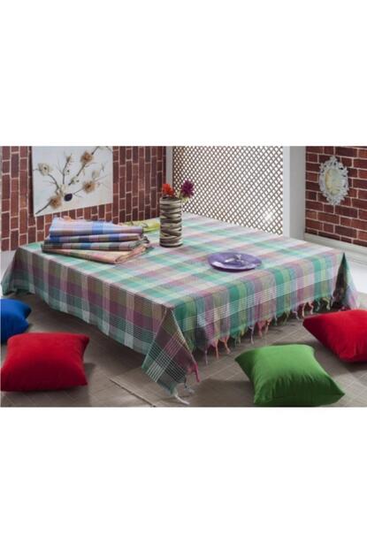 Gozde Yesil Jumbo Ikili Sofra Bezi Masa Ortusu 200 X 200 Cm Trendyol