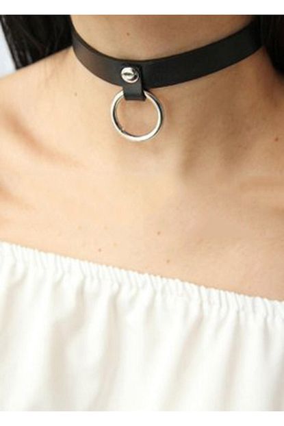 Angels Passion Halkali Sik Deri Choker Tasma Apft253 Trendyol