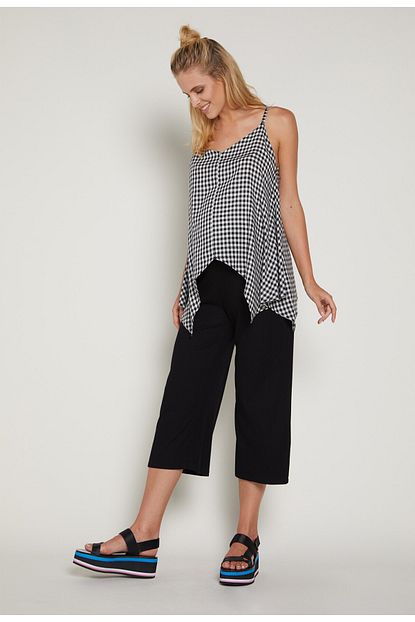 Gebe Kadin Lacivert Genis Paca Culotte Hamile Pantolonu Sow Trendyol
