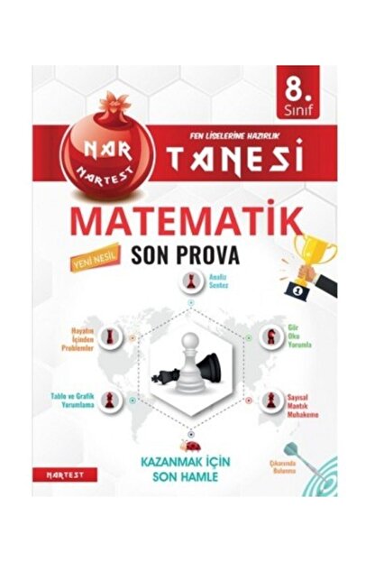 Nartest Yayinlari Nartest 8 Sinif Kirmizi Nar Tanesi Son Prova Matematik Soru Bankasi Fiyati Yorumlari Trendyol