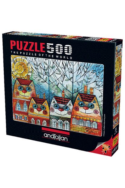 Anatolian Puzzle Kedi Evler 500 Parca Puzzle Trendyol