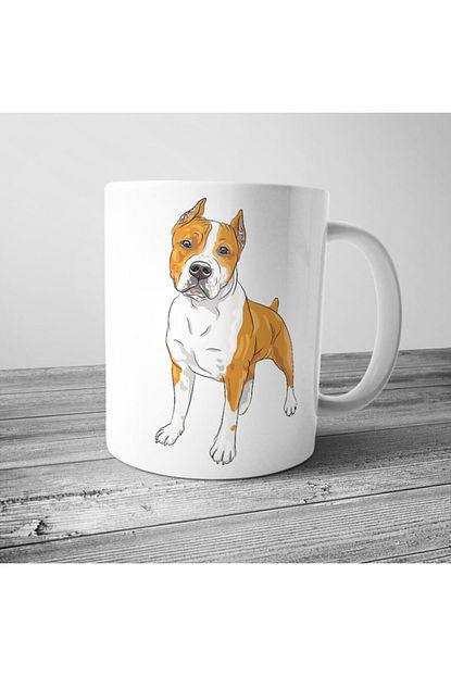 pitbull kopek kupa bardak