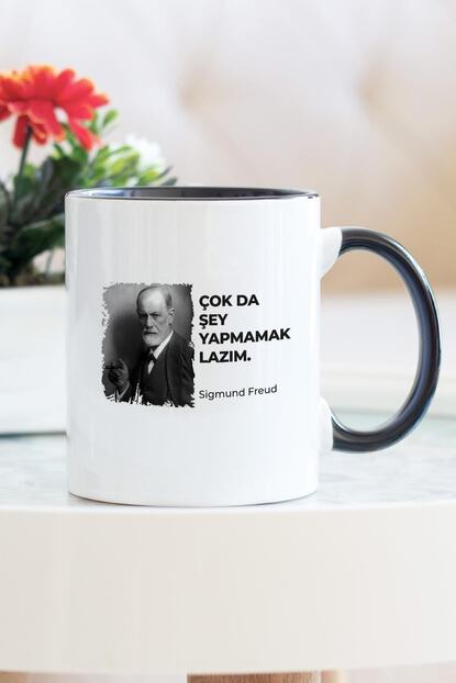 Hediyehanem Komik Sozler Freud Siyah Kupa Bardak Trendyol