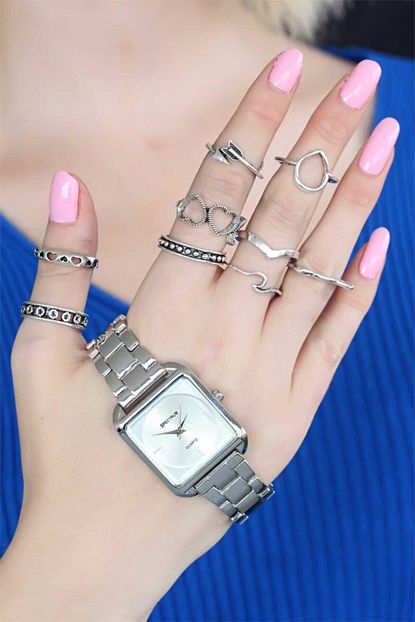 New Obsessions Kadin Silver Bohem 10 Lu Yuzuk Seti Trendyol
