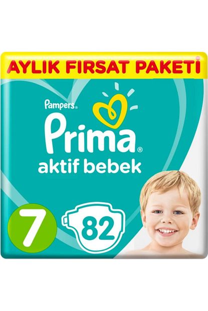 prima aktif bebek 7 beden 82 adet bebek bezi fiyati yorumlari trendyol