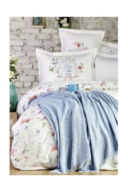 Karaca Homechic Pamuk Saten Nevresim Jakarli Pike Takimi Cift Kisilik Trendyol