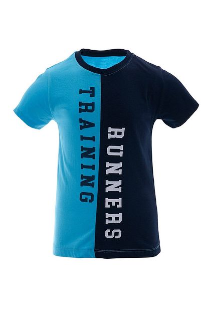Acarkids Erkek Cocuk Tisort Training Baskili Turkuaz T Shirt Trendyol