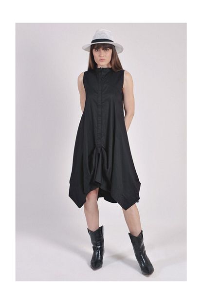 Vdr Kolsuz Poplin Balon Elbise Trendyol