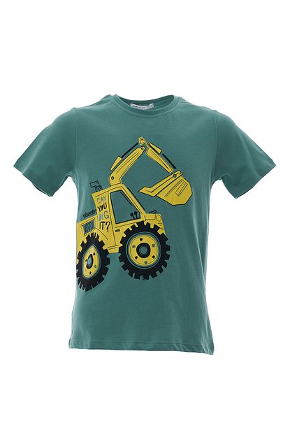Acarkids Erkek Cocuk Tisort Kepce Arabali 5 8 Yas Yesil T Shirt Trendyol