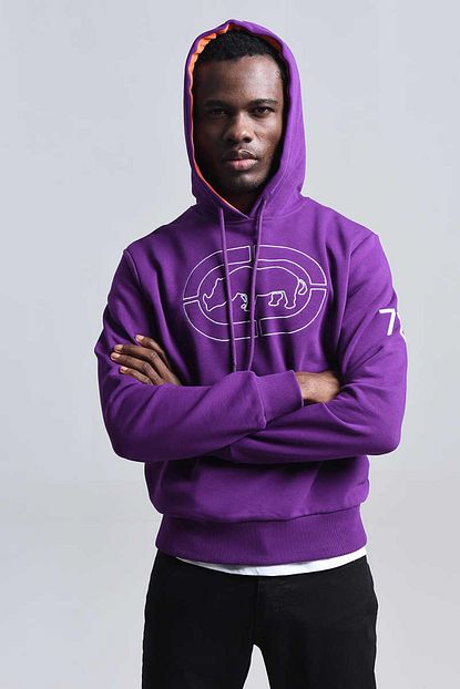 Ecko Unltd Mor Erkek Nakisli Kapusonlu Sweatshirt Houston Hoodie Trendyol