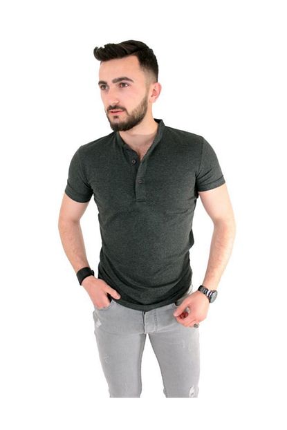 Saber Erkek Petekli Hakim Yaka Tisort Trendyol