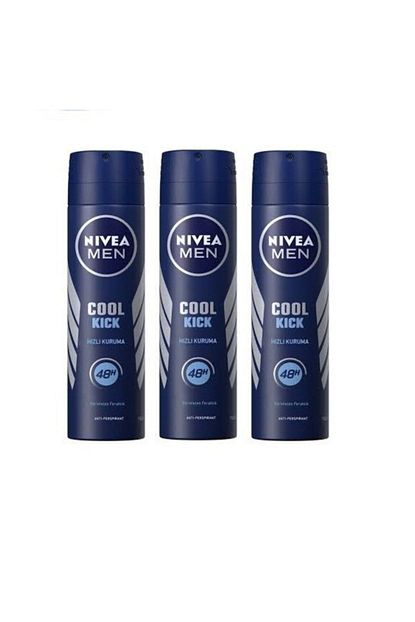 Nivea Deo Sprey Erkek Deodorant Cool Kick 150 Ml 3 Adet 4005900156266 3 Trendyol