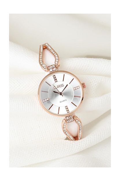 Clariss Rose Metal Tasli Kordonlu Yeni Sezon Beyaz Renk Ic Tasarimli Bayan Kol Saati Bf7669 Trendyol