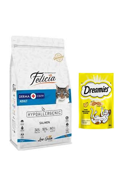Felicia Az Tahilli Somonlu Yetiskin Kedi Mamasi 2 Kg Dreamies Peynirli Kedi Odul Mamasi 60 Gr Fc97 Trendyol
