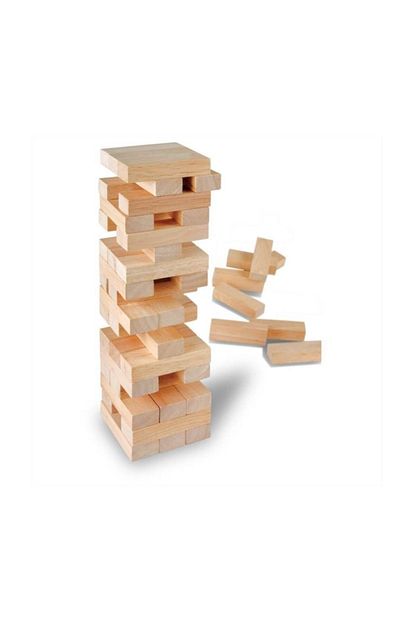 Bemi Ahsap Jenga Denge Oyunu Buyuk Boy 54 Parca Trendyol