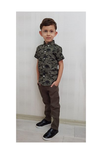 Erkek Cocuk Yesil Pantolon