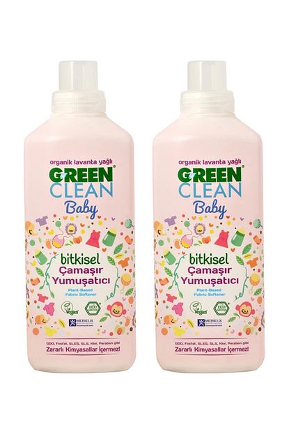 Green Clean Organik Lavanta Yagli Baby Camasir Yumusaticisi 1000 Ml 2 Li Set Trendyol