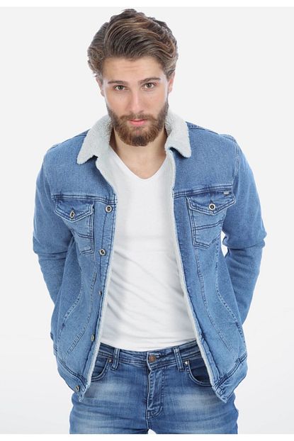 Ltc Jeans Erkek Mavi Acik Denim Ceket 111316 Trendyol